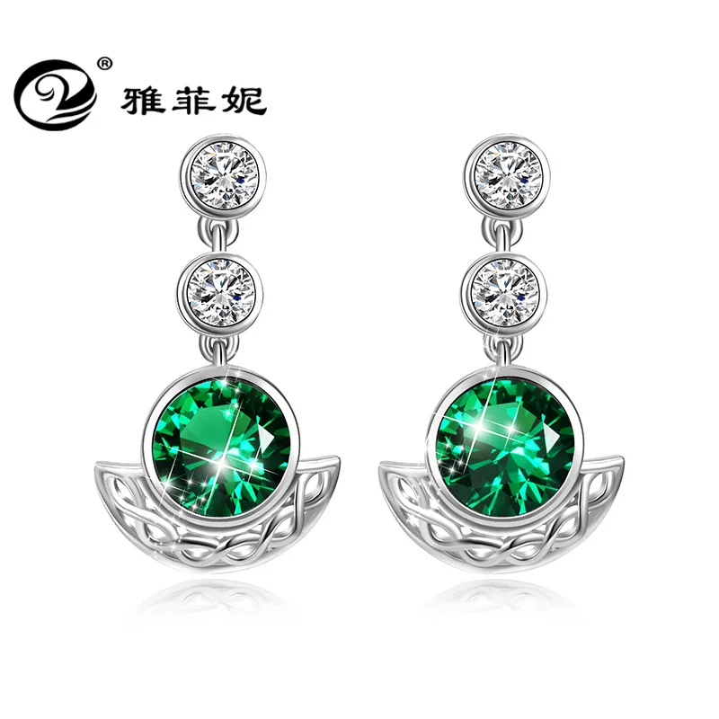 S925 Silver Accessories Crystal Eardrops Moon Boat Earrings luxury earrings for women joyas plata de ley 925 autentica jewelry
S925 Silver Accessories Crystal Eardrops Moon Boat Earrings luxury earrings for women joyas plata de ley 925 autentica jewelry
