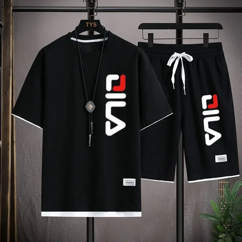 High quality Korean men comfortable summer fashion printed sportswear fitness jogging daily casual short sleeve suit
High quality Korean men comfortable summer fashion printed sportswear fitness jogging daily casual short sleeve suit