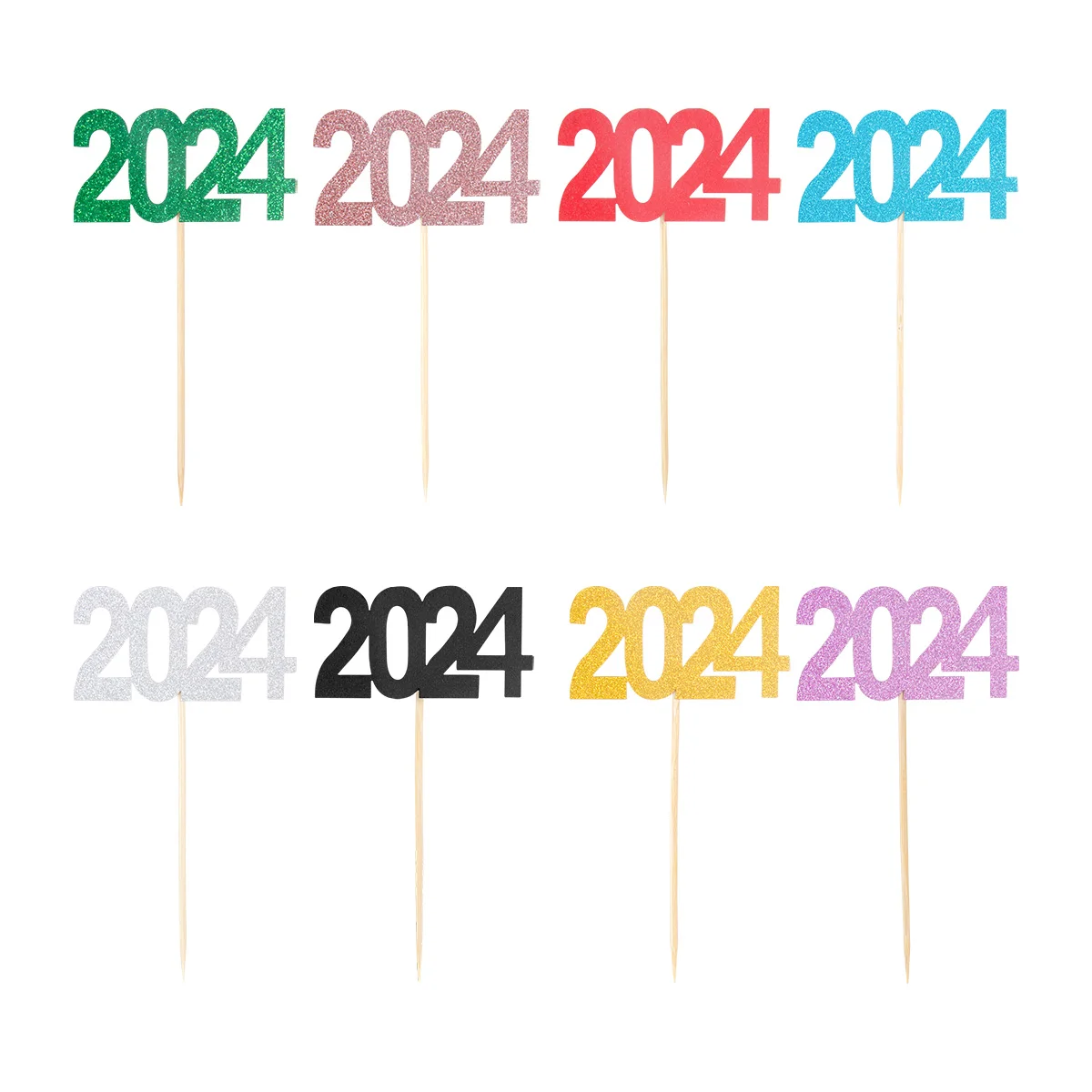 12pcs Multicolor Glitter 2024 Cupcake Toppers Happy New Year Party Fruit Toothpick Baking Cake Decor Noel Navidad 2023
12pcs Multicolor Glitter 2024 Cupcake Toppers Happy New Year Party Fruit Toothpick Baking Cake Decor Noel Navidad 2023