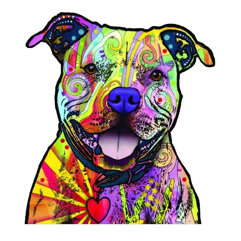 

15CM Pit Bull Dog Car Sticker Decals Waterproof Cool Car Styling Car Accessories Pegatinas Para Coche