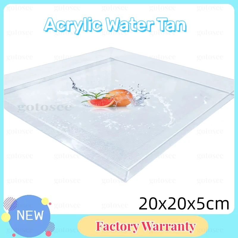 20x20x5cm Acrylic Water Tank Tabletop Shooting Props Transparent Tank Shallow Sink Specialized Photo Props for Photo Shooting
20x20x5cm Acrylic Water Tank Tabletop Shooting Props Transparent Tank Shallow Sink Specialized Photo Props for Photo Shooting