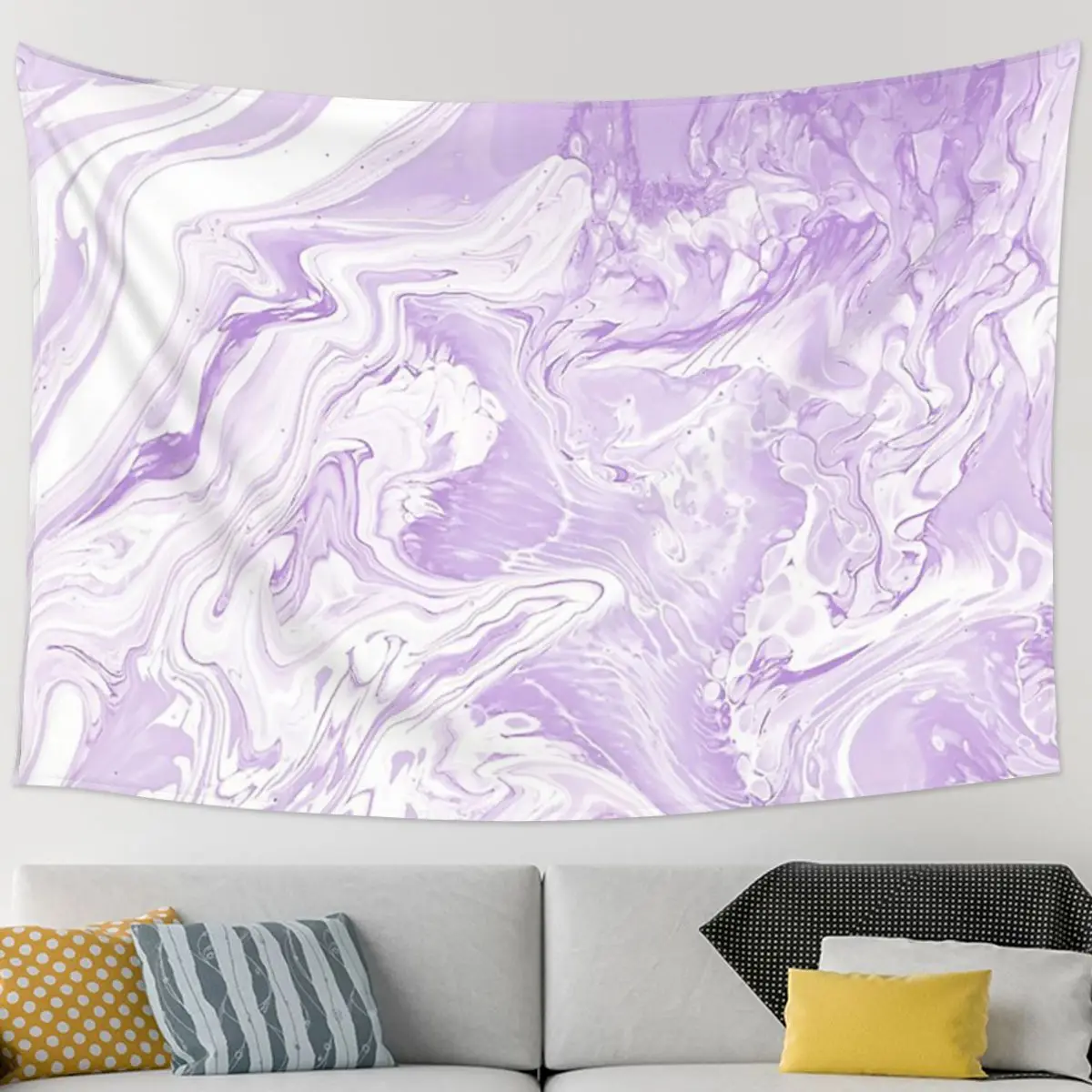 

LAVENDER MARBLE Tapestry Hippie Wall Hanging Aesthetic Home Decoration Tapestries for Living Room Bedroom Dorm Room