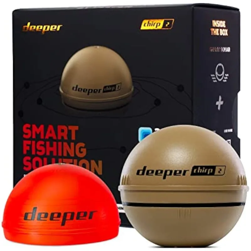 

Deeper Chirp 2 Sonar Fish Finder - Portable Fish Finder and Depth Finder for Kayaks, Boats and Ice Fishing