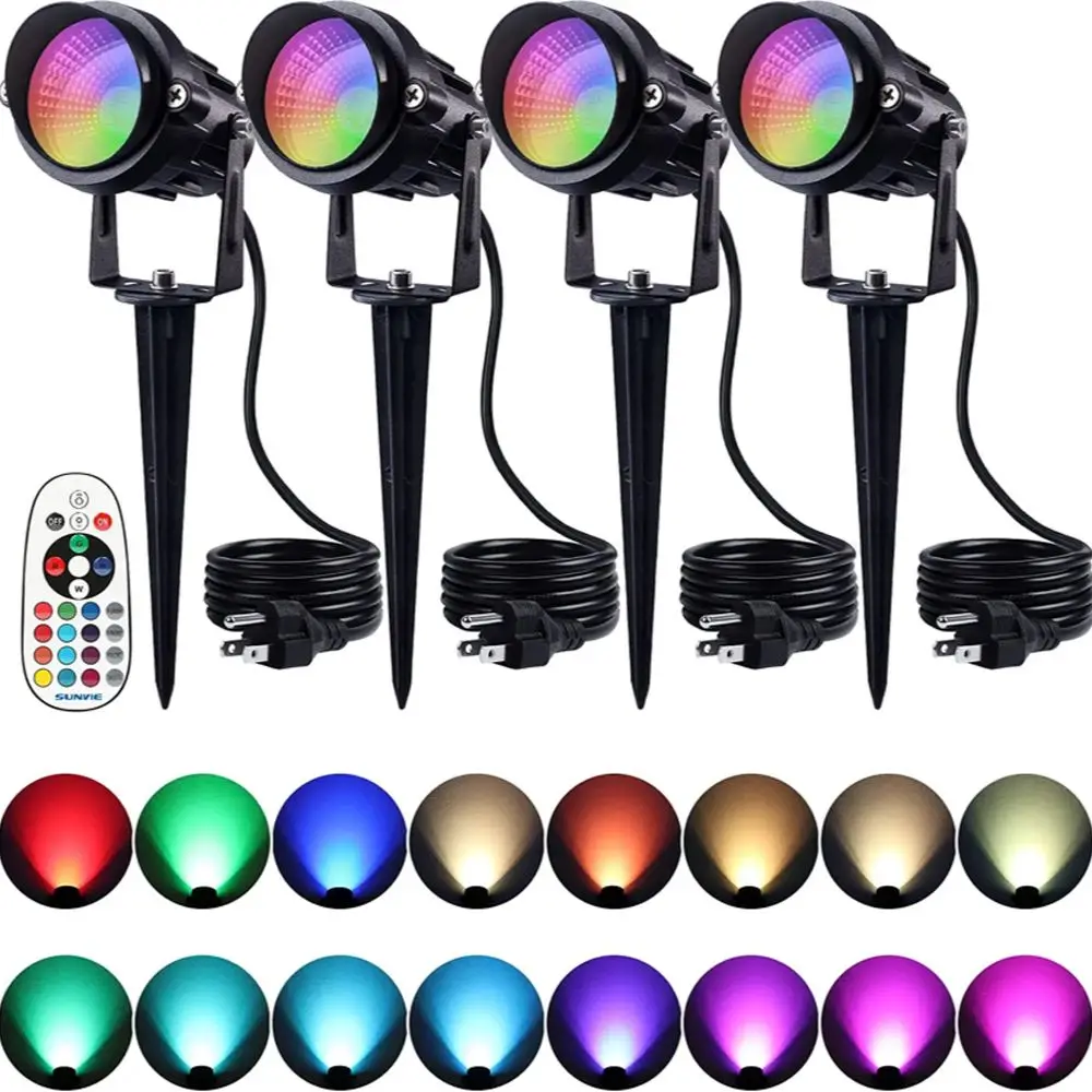 Christmas Spotlight Outdoor 12W RGB Color Changing Landscape Lights with Remote LED Landscape Lighting for Yard Path Tree Garden
Christmas Spotlight Outdoor 12W RGB Color Changing Landscape Lights with Remote LED Landscape Lighting for Yard Path Tree Garden