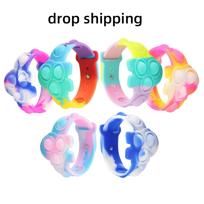 Children's toys, rodent control pioneer bracelet, puzzle decompression finger music silicone bracelet toy watch band
Children's toys, rodent control pioneer bracelet, puzzle decompression finger music silicone bracelet toy watch band