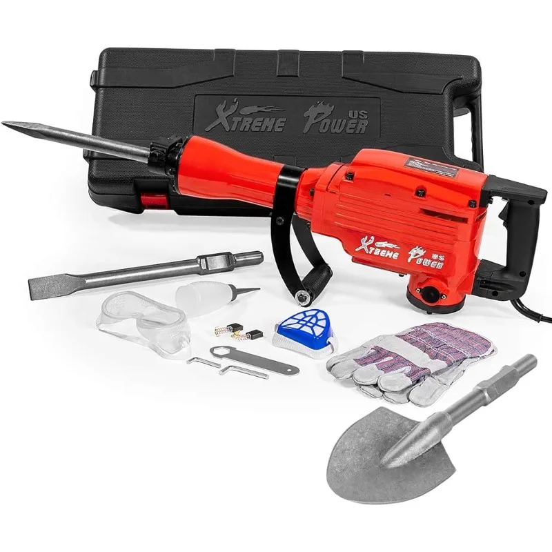 XtremepowerUS 2200W Electric Demolition Jack Hammer Concrete Breaker Punch Drill Chisel & Shovel Digging Bits W/Case US
XtremepowerUS 2200W Electric Demolition Jack Hammer Concrete Breaker Punch Drill Chisel & Shovel Digging Bits W/Case US