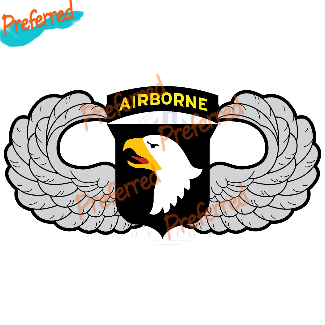 101st Airborne Paratrooper Badge Jumping Wings Decal Car Trucklogo or Car Sticker Decal Decoration KK-all Sizes Waterproof PVC
101st Airborne Paratrooper Badge Jumping Wings Decal Car Trucklogo or Car Sticker Decal Decoration KK-all Sizes Waterproof PVC