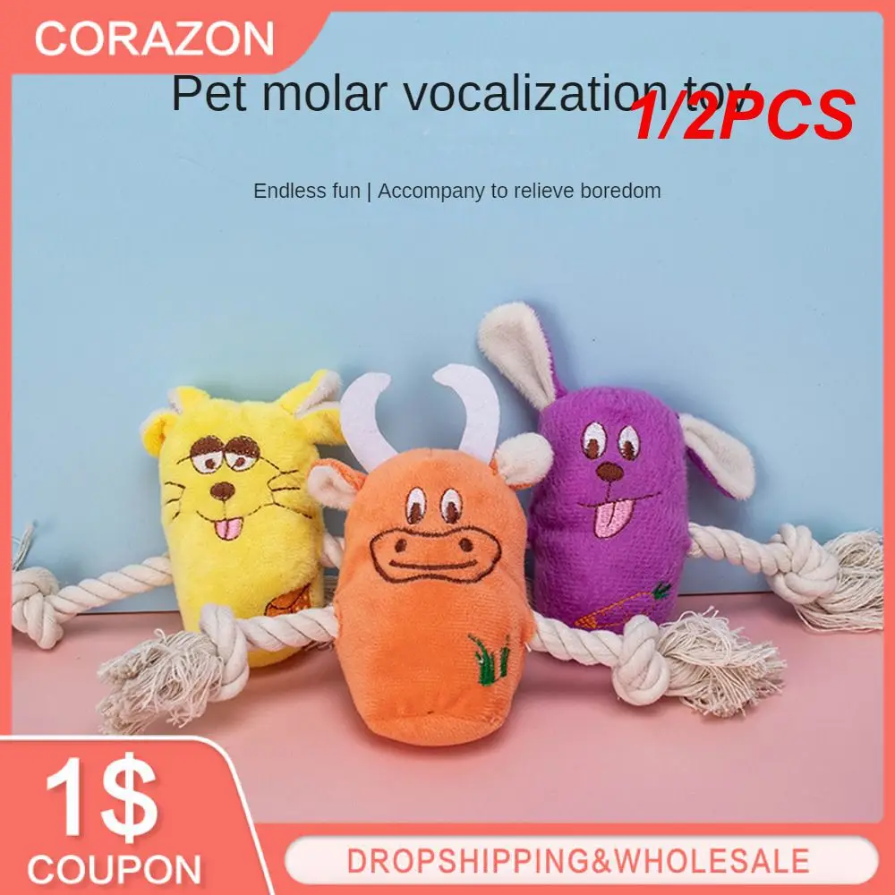 1/2PCS Dog Toy Strong And Bite Resistant Cute Pet Toy Pet Supplies Pet Interactive Toys Cleaning Teeth Soundmaking Plush Toys
1/2PCS Dog Toy Strong And Bite Resistant Cute Pet Toy Pet Supplies Pet Interactive Toys Cleaning Teeth Soundmaking Plush Toys