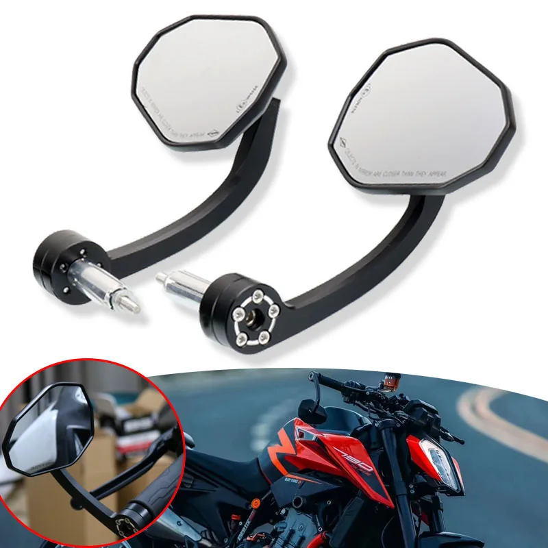 

Motorcycle Rear View Mirrors 7/8" 22MM Handle Bar End Mirrors For HONDA CBR600RR CBR1000RR CB650R CBR650R CB150R CBR500R