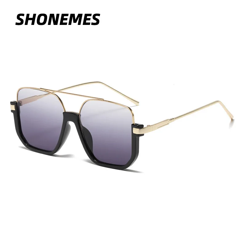 

SHONEMES Oversized Women Sunglasses Vintage Half Frame TR90 Shades Outdoor UV400 Sun Glasses for Ladies