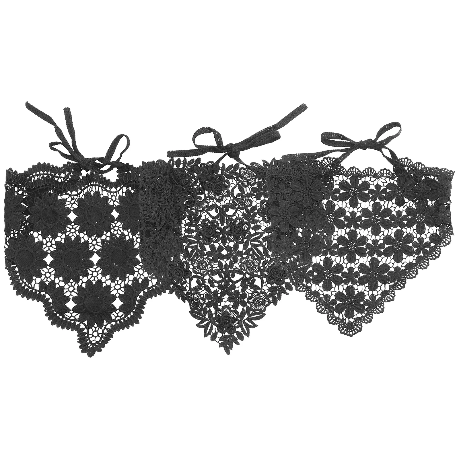 3 Pcs Triangular Headband Triangle Bandana Black Hair Bandanas Scarf Hollow for Women
3 Pcs Triangular Headband Triangle Bandana Black Hair Bandanas Scarf Hollow for Women