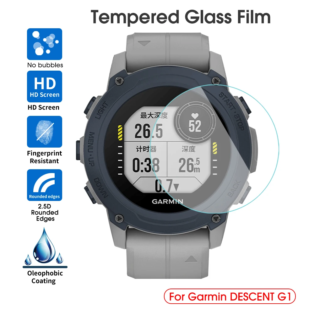 Tempered Glass Front Film For Garmin Descent G1 Smartwatch Accessories Scratch Resistant Screen Protector For Garmin Descent G1
Tempered Glass Front Film For Garmin Descent G1 Smartwatch Accessories Scratch Resistant Screen Protector For Garmin Descent G1