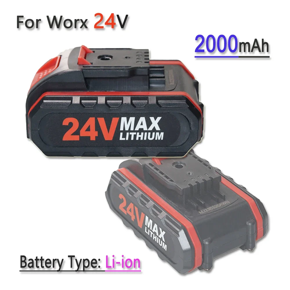 24V 2000mAh Lithium-ion Battery for WORX 36VF 48VF 88VF Rechargeable Impact Drill Tool Battery
24V 2000mAh Lithium-ion Battery for WORX 36VF 48VF 88VF Rechargeable Impact Drill Tool Battery