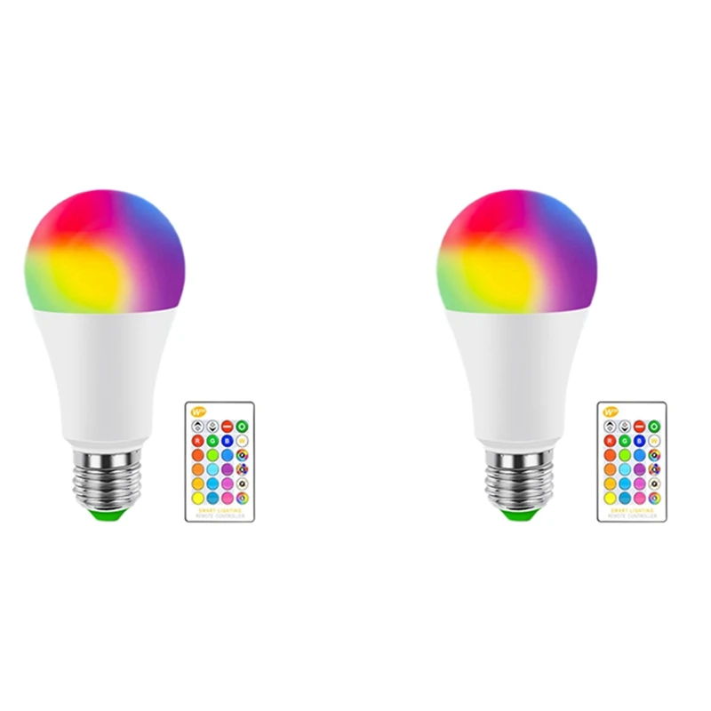 2X E27 Smart Control Lamp LED RGB Light Dimmable 7W RGBW LED Lamp Colorful Changing Bulb LED Lampada RGBW White
2X E27 Smart Control Lamp LED RGB Light Dimmable 7W RGBW LED Lamp Colorful Changing Bulb LED Lampada RGBW White