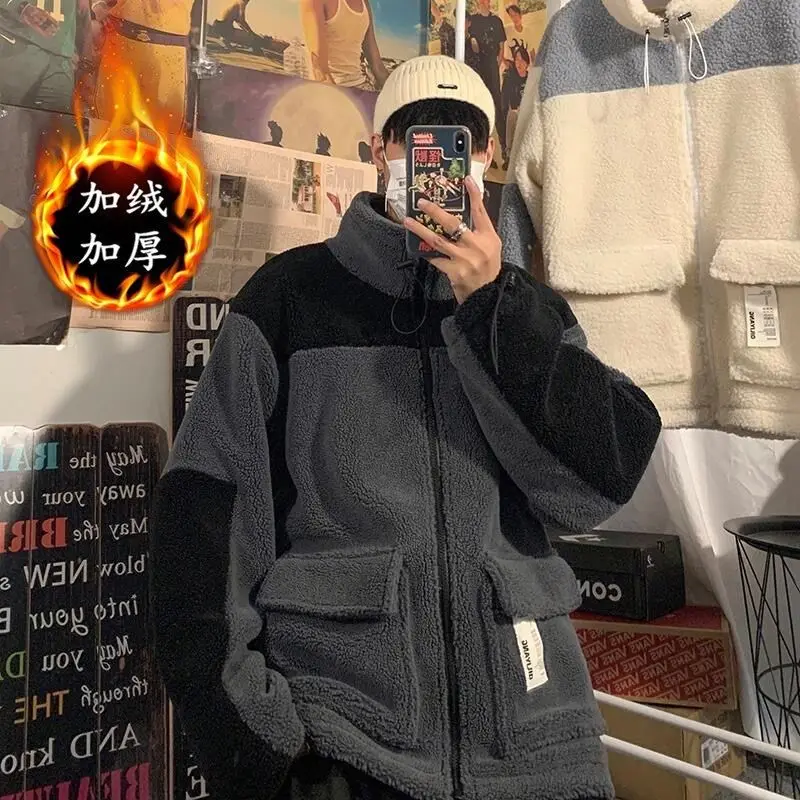 Cashmere Jacket Men Winter Warm Fleece Jackets Man Quality Thick Outerwear Male Patchwork Clothing 2023 Trendy Top
Cashmere Jacket Men Winter Warm Fleece Jackets Man Quality Thick Outerwear Male Patchwork Clothing 2023 Trendy Top