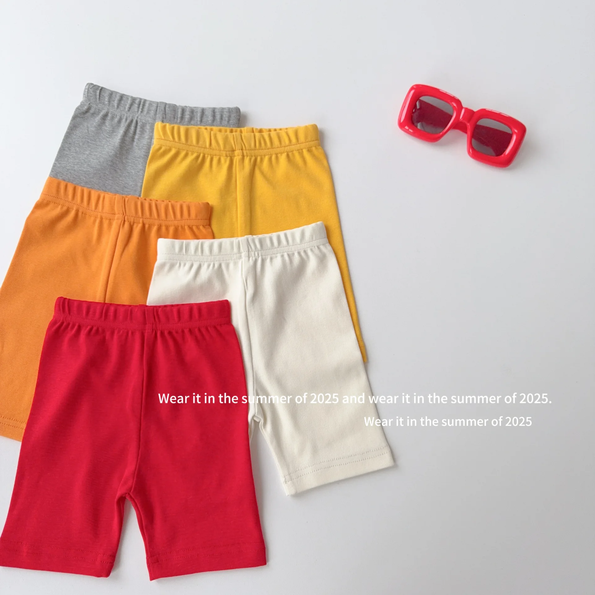 2025 Summer New Girls Shorts Yoga Pants Solid Casual Children Leggings Baby Girls Colorful Safety Pants Kids Anti Slip Shorts 16 S5eec856ed1b24b07a47011c6b4395395M