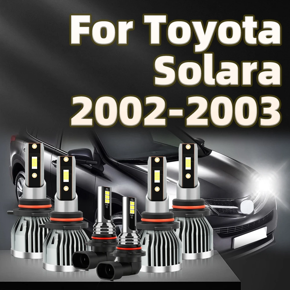 6Pcs 150W Super Bright LED Headlamp 38000LM 9005 9006 6000K Car Bulbs Fog Lamp Kit For Toyota Solara 2002 2003
6Pcs 150W Super Bright LED Headlamp 38000LM 9005 9006 6000K Car Bulbs Fog Lamp Kit For Toyota Solara 2002 2003