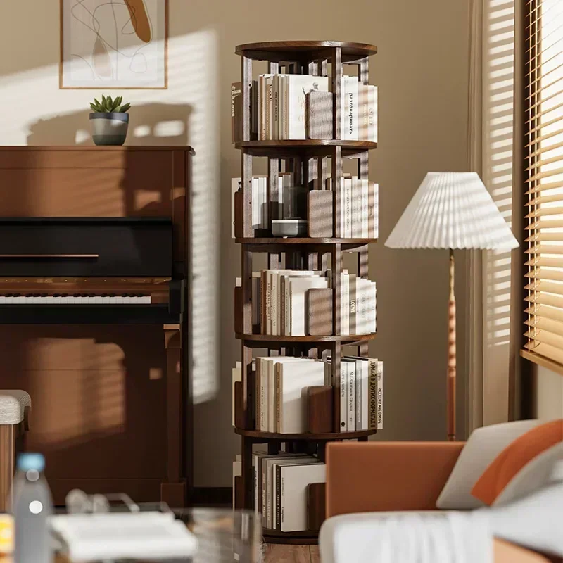 Solid Wood Bookcase 360° Rotating Simple Storage Organizer Children's Picture Bookshelf Floor Simple Estante Home Furniture LVBS
Solid Wood Bookcase 360° Rotating Simple Storage Organizer Children's Picture Bookshelf Floor Simple Estante Home Furniture LVBS