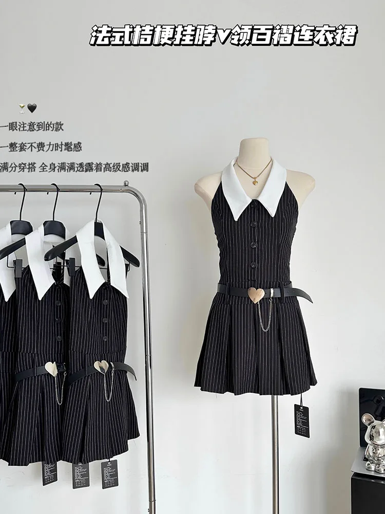 Elegant Fashion Sexy Slim Black A-Line Dress Classical Striped Spring Summer Prom Gown Off Shoulder Sleeveless Formal Occasion
Elegant Fashion Sexy Slim Black A-Line Dress Classical Striped Spring Summer Prom Gown Off Shoulder Sleeveless Formal Occasion