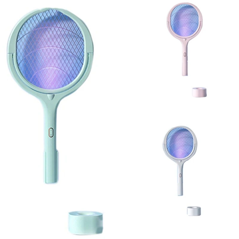 

90 Degree Rotatable Mosquito Killer Lamp Electric Insect Racket UV Light USB Bug Zapper Trap Flies Summer Fly Swatter