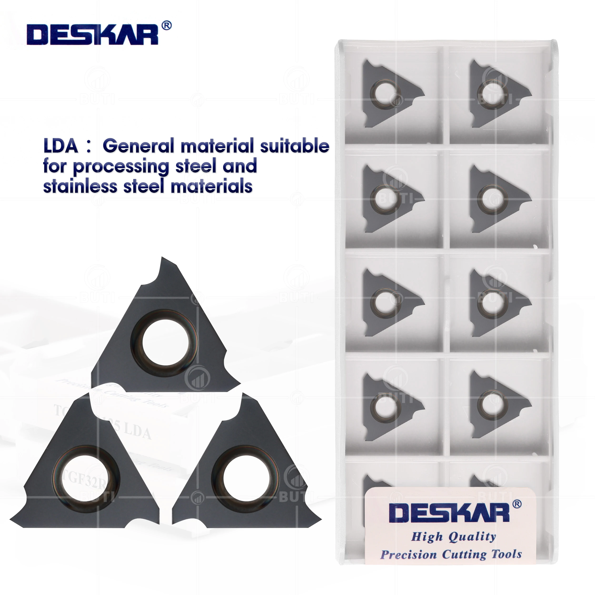 

DESKAR 100% Original TGF32R/L 130 135 140 145 150 155 160 165 170 175 180 190 LDA CNC Lathe Cutter Shallow Groove Carbide Insert