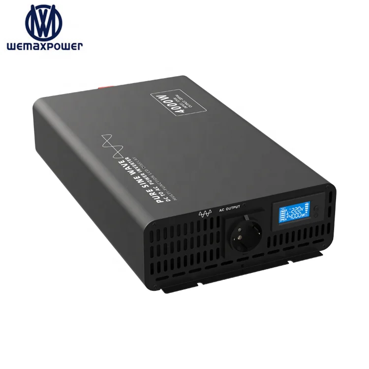 Smart LCD display 4000W DC TO AC 12V 24V 48V to 220V 230V 240V High Frequency DC AC 4000w Watts Pure Sine Wave Power Inverter
Smart LCD display 4000W DC TO AC 12V 24V 48V to 220V 230V 240V High Frequency DC AC 4000w Watts Pure Sine Wave Power Inverter