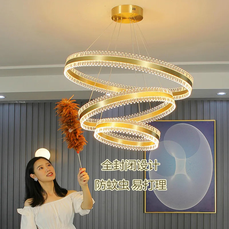 Postmodern Full Copper Chandelier Bedroom LED Ring Fixture Hotel Living Room Gold Lustre Pendant Lights Cafe Dining Hanging Lamp
Postmodern Full Copper Chandelier Bedroom LED Ring Fixture Hotel Living Room Gold Lustre Pendant Lights Cafe Dining Hanging Lamp