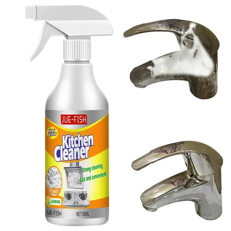 

Kitchen Bubble Cleaner Spray Powerful Rinse-Free Bubble Cleaner Degreasing Cleaning Spray Powerful Stain Removal Foam Cleaner