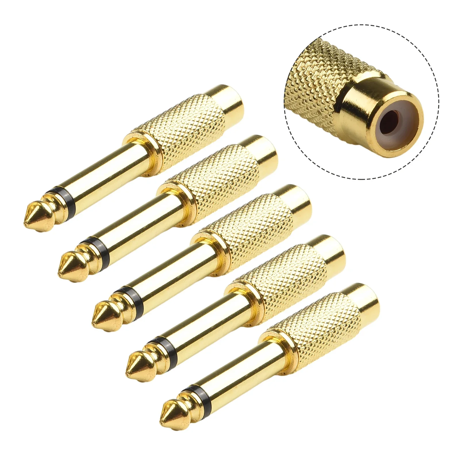 Adapter Connector High Speed Audio Transfer With Zinc Alloy And Gold Plated 635 To RCA Female Adapter Connector
Adapter Connector High Speed Audio Transfer With Zinc Alloy And Gold Plated 635 To RCA Female Adapter Connector