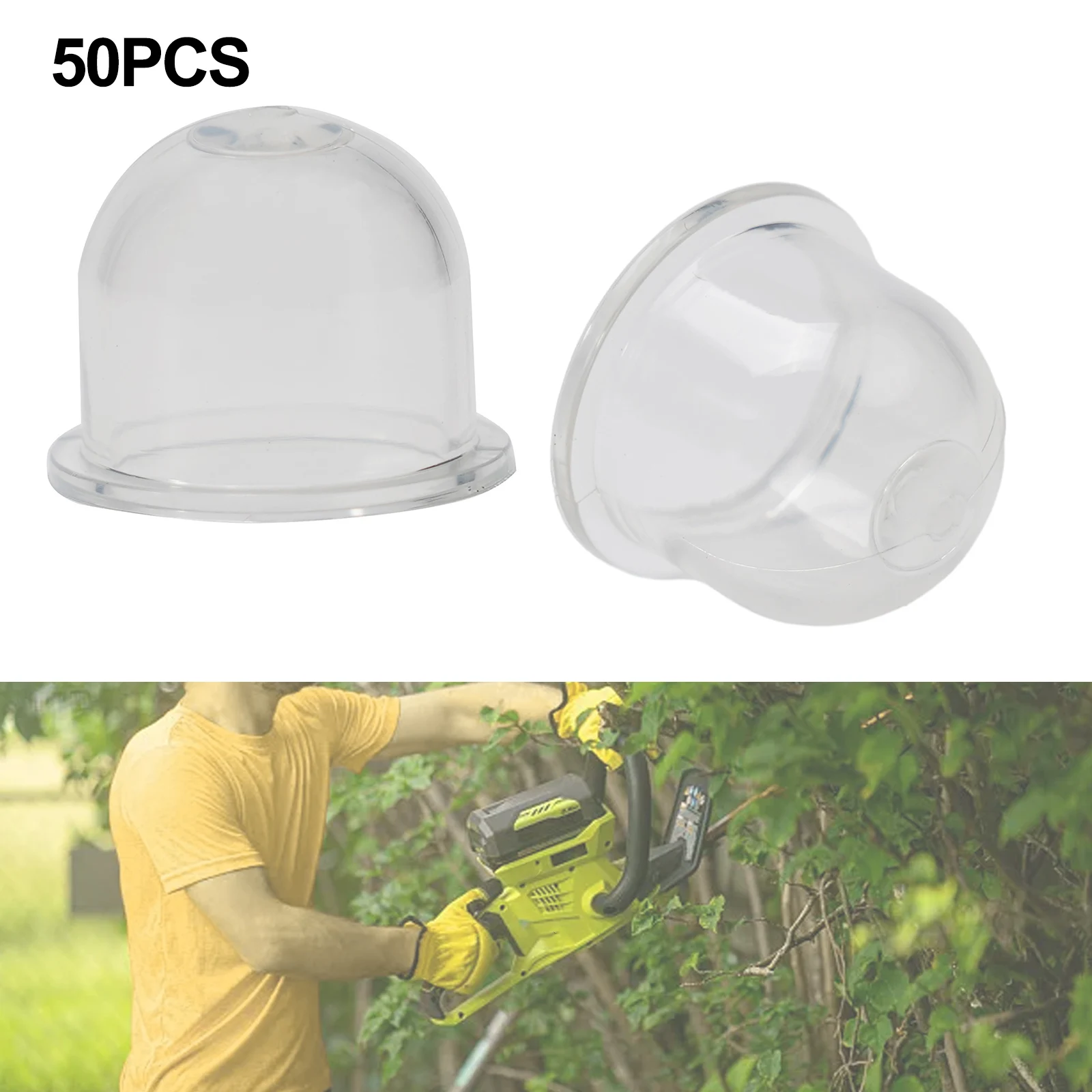 50pcs 19mm Carb Primer Bulb Cap Carburetor Small Fuel Pump For Chainsaws Blower Trimmer Brushcutter Garden Accessories
50pcs 19mm Carb Primer Bulb Cap Carburetor Small Fuel Pump For Chainsaws Blower Trimmer Brushcutter Garden Accessories