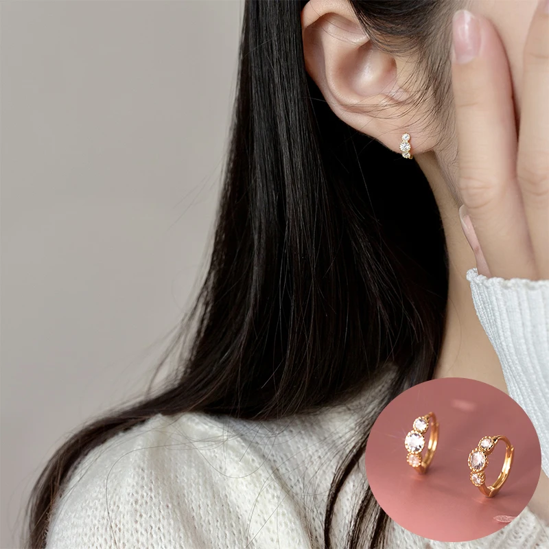 100% 925 Sterling Silver Zircon Geometric Earrings for Women Girl Simple Small Round Design Jewelry Party Gift Dropshipping
100% 925 Sterling Silver Zircon Geometric Earrings for Women Girl Simple Small Round Design Jewelry Party Gift Dropshipping