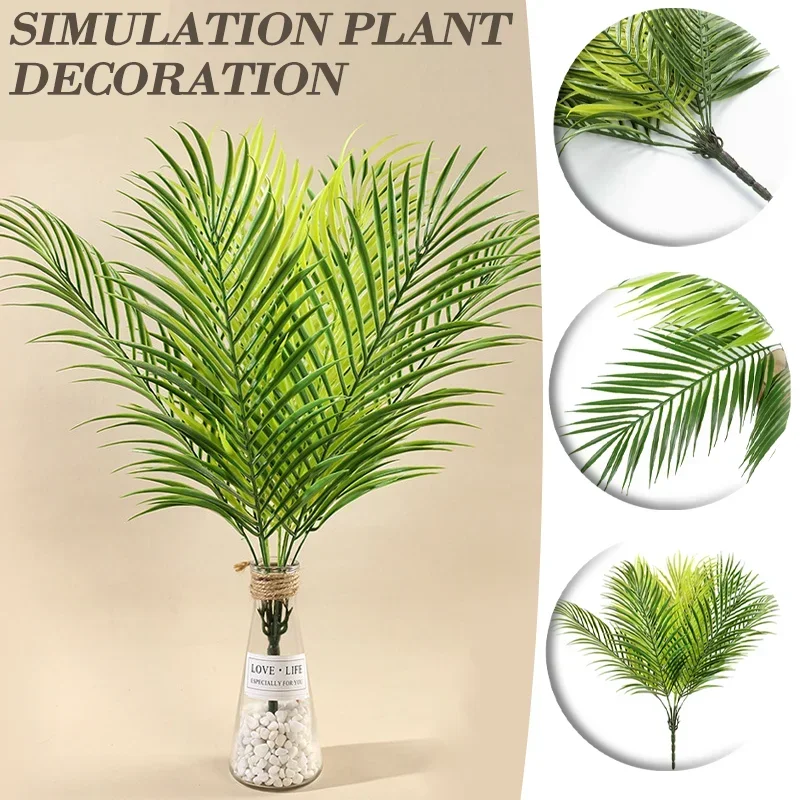 

9 Heads Simulation Palm Leaves Tropical Plant Bedroom Decorations Large Plant Leaves Fake Palm Leaves Wedding Decorations