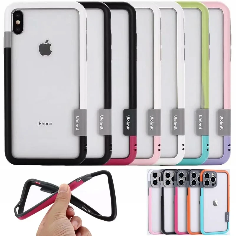 For iPhone 15 14 13 12 11 Pro Max Plus Phone Case Colorful Soft Silicone Bumper Frame Shockproof Protection Only Border No Back
For iPhone 15 14 13 12 11 Pro Max Plus Phone Case Colorful Soft Silicone Bumper Frame Shockproof Protection Only Border No Back