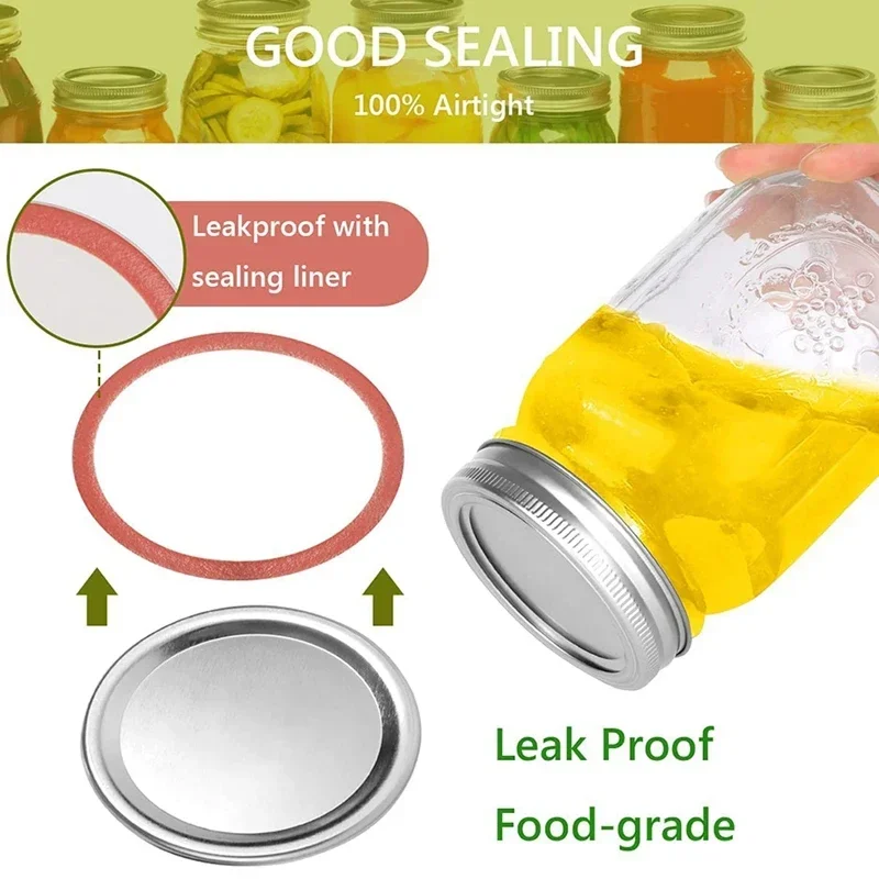 & Canning,split-type Jar Rings Regular (70 For Lids Kerr Jars Mouth Set Mason 20pcs Ball Proof Leak
& Canning,split-type Jar Rings Regular (70 For Lids Kerr Jars Mouth Set Mason 20pcs Ball Proof Leak
