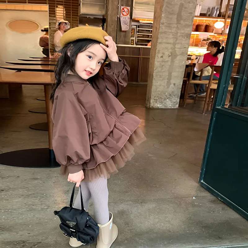 HoneyCherry Girl's Coat Autumn New Curry Windbreaker Fashion Zipper Cardigan Jacket Girl Clothes
HoneyCherry Girl's Coat Autumn New Curry Windbreaker Fashion Zipper Cardigan Jacket Girl Clothes
