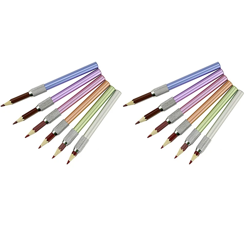 12PCS Metal Color Rod Single-End Pencil Extender Pencil Extender Pen Receptacle Pen Extension Pencil Case
12PCS Metal Color Rod Single-End Pencil Extender Pencil Extender Pen Receptacle Pen Extension Pencil Case