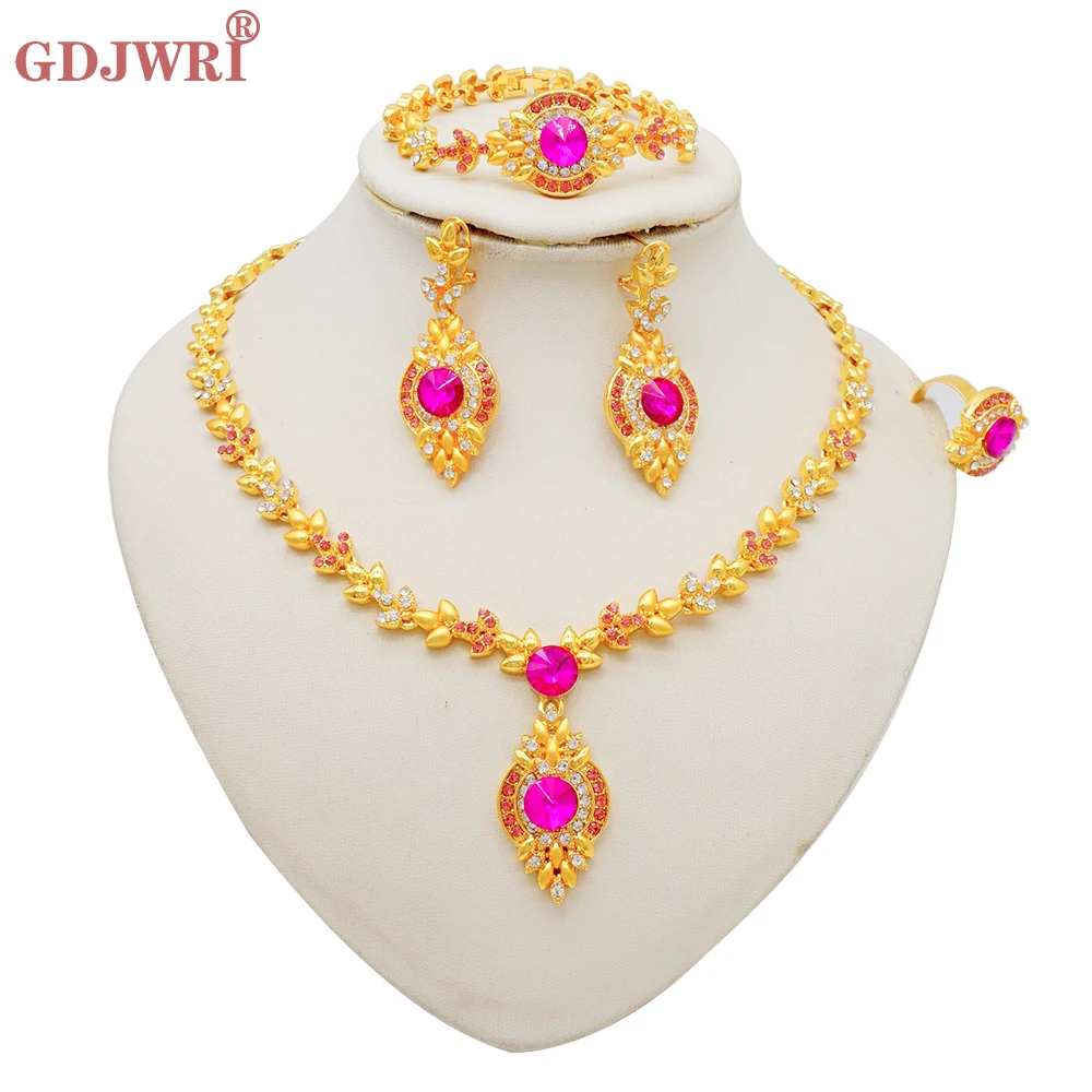 Luxury Gold Color Double Layered Necklace Jewelry Sets For Women African Water Drop Crystal Jewellery Indian Set Gifts 40 Mallzona S5efbd45e351b42d6a83ad78016b47719r Luxury Gold Color Double Layered Necklace Jewelry Sets For Women African Water Drop Crystal Jewellery Indian Set Gifts Mallzona