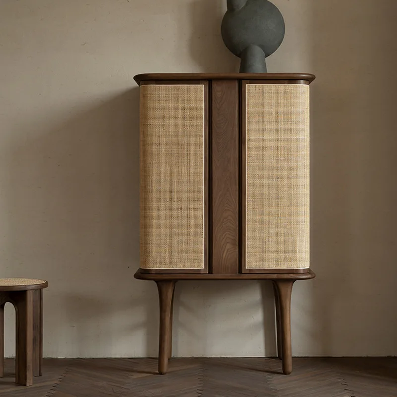 Vintage Rattan Small Vertical Cabinet Storage Storage Household Sideboard Cabinet Solid Wood Wine Cabinet
Vintage Rattan Small Vertical Cabinet Storage Storage Household Sideboard Cabinet Solid Wood Wine Cabinet