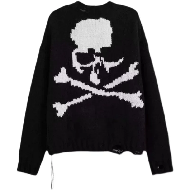 Black Hole Skull Long Sleeve Woman Oversized Sweater Lazy Casual Bottomed Cartoon Loose Washed Japanese Amekaji Pullover
Black Hole Skull Long Sleeve Woman Oversized Sweater Lazy Casual Bottomed Cartoon Loose Washed Japanese Amekaji Pullover