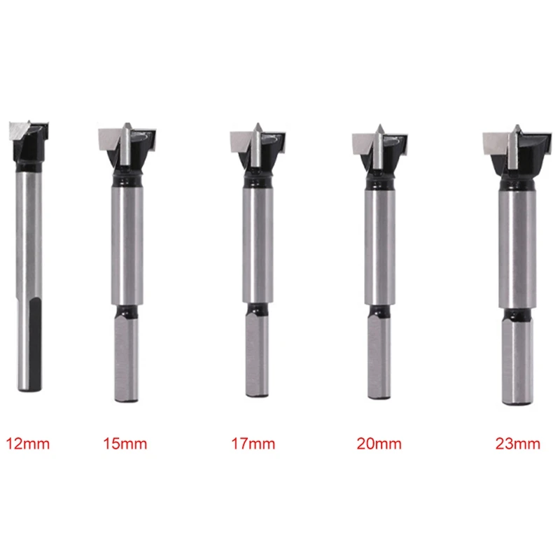 Five Industrial-Grade Carbide Woodworking Bits With Triangular Shanks Contain 12 Mm, 15 Mm, 17 Mm, 20 Mm And 23 Mm
Five Industrial-Grade Carbide Woodworking Bits With Triangular Shanks Contain 12 Mm, 15 Mm, 17 Mm, 20 Mm And 23 Mm