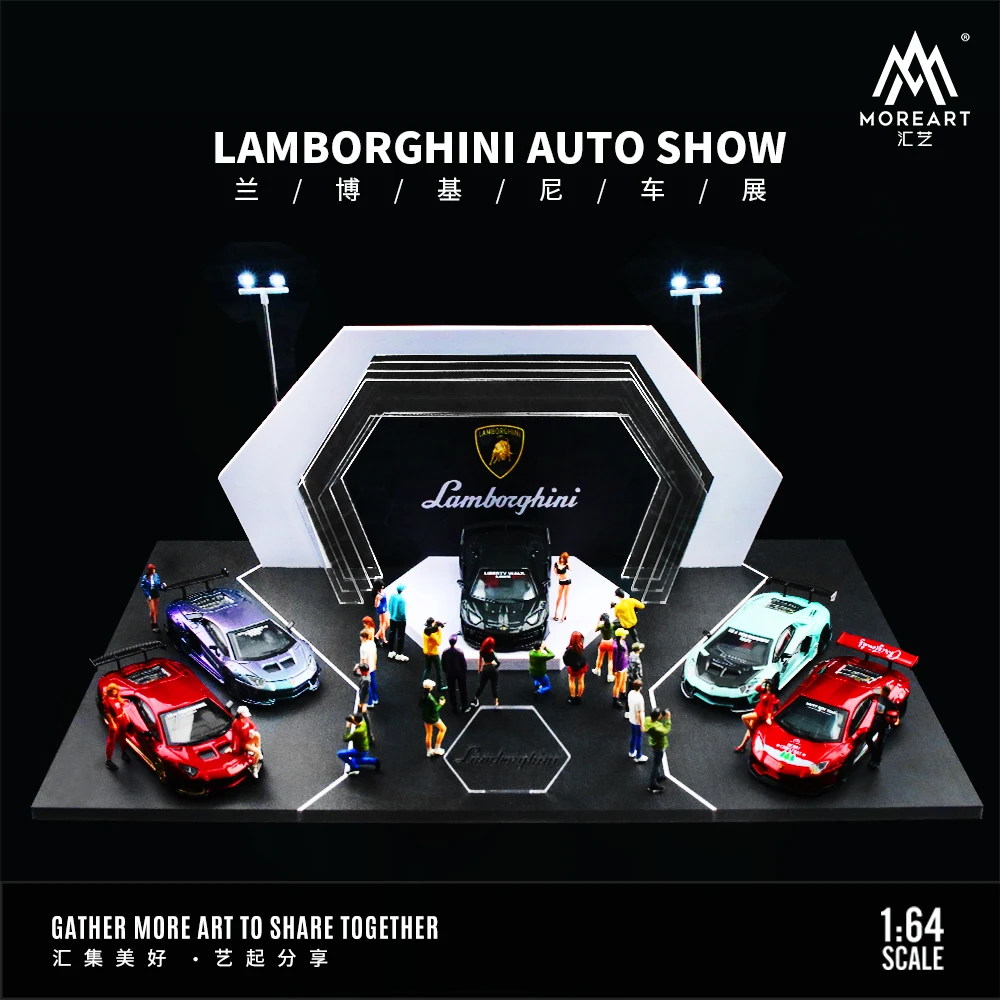 TIMEMICRO&MoreArt 1:64 Lamborghini MAZDA Toyota NIssan Motor Show booth light version scene model with light miniaturized scene
TIMEMICRO&MoreArt 1:64 Lamborghini MAZDA Toyota NIssan Motor Show booth light version scene model with light miniaturized scene