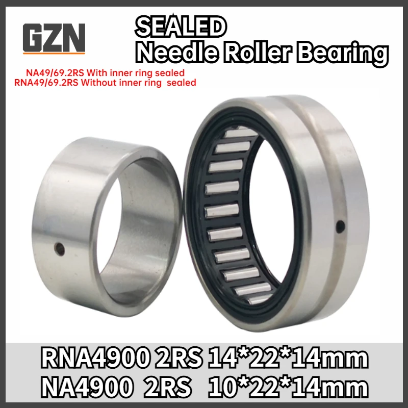 2pcs Sealed Needlr Roller Bearing With Or Without Inner Ring NA 4900.2RS 10*22*14MM RNA4900.2RS 14*22*14MM
2pcs Sealed Needlr Roller Bearing With Or Without Inner Ring NA 4900.2RS 10*22*14MM RNA4900.2RS 14*22*14MM