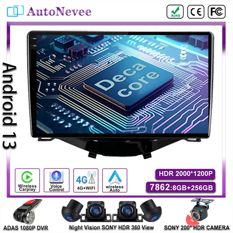 Экран Android мультимедийный автомобильный плеер DVD головное устройство для Toyota Aygo Peugeot 108 Citroen C1 2016-202020. Радио Навигация GPS стерео
Экран Android мультимедийный автомобильный плеер DVD головное устройство для Toyota Aygo Peugeot 108 Citroen C1 2016-202020. Радио Навигация GPS стерео