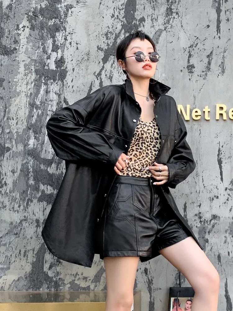 Genuine Sheepskin Leather Jackets Women Spring Autumn2021 Women's Windbreaker Jacket Oversized Coat Female Cuero Genuino Zjt1954
Genuine Sheepskin Leather Jackets Women Spring Autumn2021 Women's Windbreaker Jacket Oversized Coat Female Cuero Genuino Zjt1954