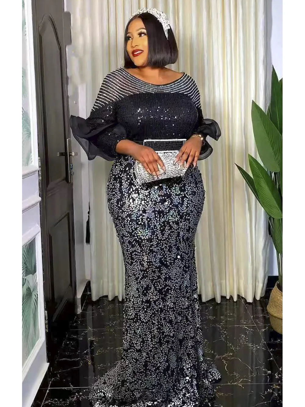 Sequin Evening Dresses Dashiki Ankara Evening Gowns Plus Size African Party Long Dresses for Women S0078H
Sequin Evening Dresses Dashiki Ankara Evening Gowns Plus Size African Party Long Dresses for Women S0078H