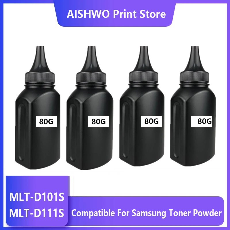 

80G Refill Toner Powder MLT D101S 101 101S MLT-D101 Compatible for Samsung ML-2160 2160 2165 2168W SCX-3400 3405 3407 Printers