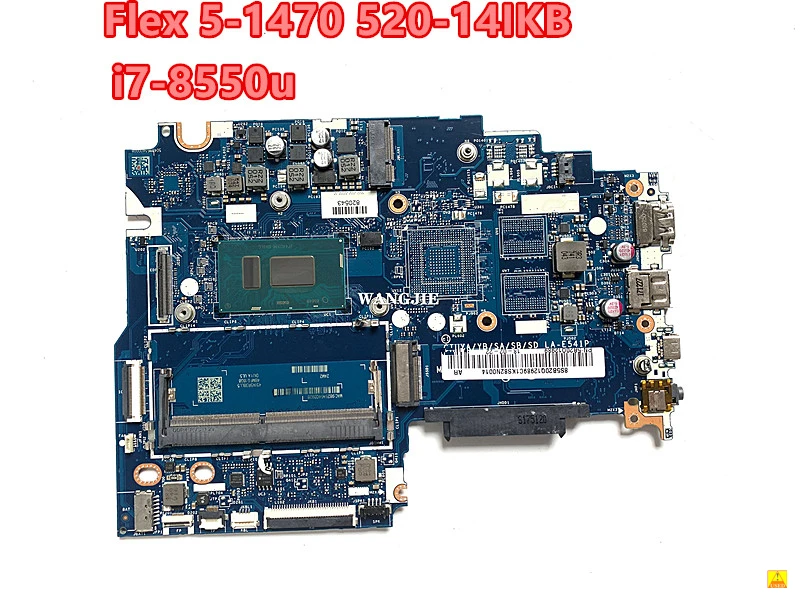 For Lenovo Flex 5-1470 Yoga 520-14IKB Used Motherboard with i7-8550u 5B20Q12989 CIUYA LA-E541P 100% Tested
For Lenovo Flex 5-1470 Yoga 520-14IKB Used Motherboard with i7-8550u 5B20Q12989 CIUYA LA-E541P 100% Tested