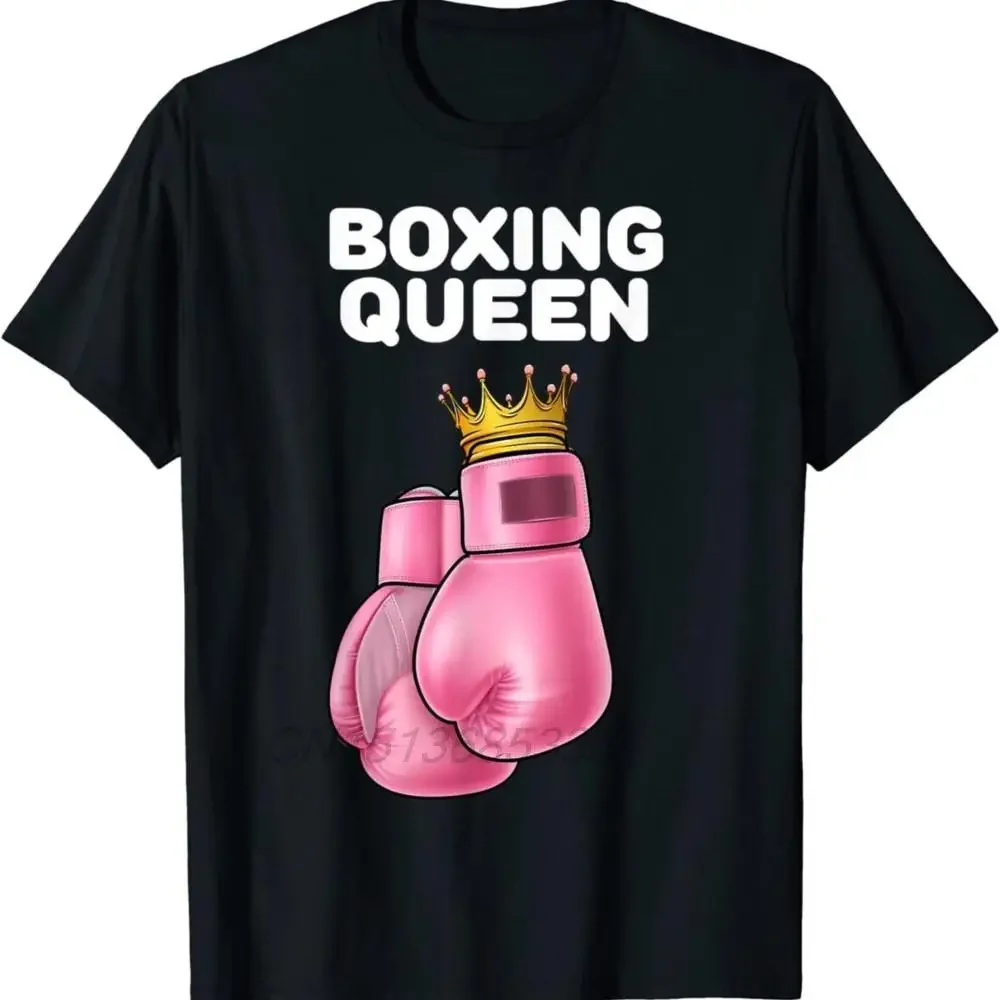 

Boxing Queen Unisex boxer top Eat Sleep Cricket Vintage Printed T-shirt Everyday Comfort short sleeve crewneck T-shirt