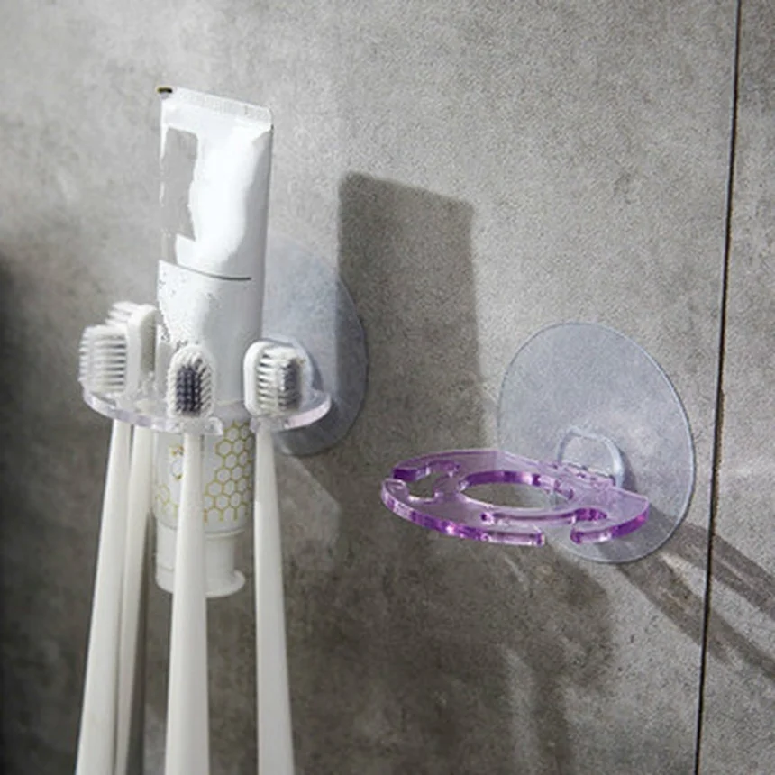 Wall-mounted Bathroom Multifunctional Toothpaste Punch-free Toothbrush Holder Single Creative Rack1PC
Wall-mounted Bathroom Multifunctional Toothpaste Punch-free Toothbrush Holder Single Creative Rack1PC