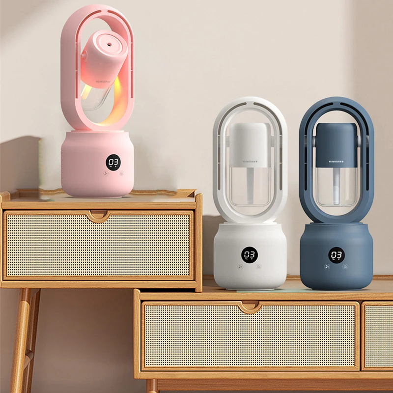 C2 Night Light USB Rechargeable Portable Wireless Water Cooled Spray Mist Fan Air Humidifier Bladeless Ventilator Table Fan
C2 Night Light USB Rechargeable Portable Wireless Water Cooled Spray Mist Fan Air Humidifier Bladeless Ventilator Table Fan